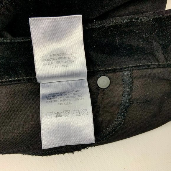 Hudson Nico Velvet Super Skinny Black Gray Ombre Jean Size 30 - Picture 8 of 16